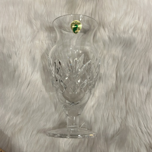 Waterford Lead Crystal Footed Vase O’reagan MIB Made in Ireland - Picture 7 of 7